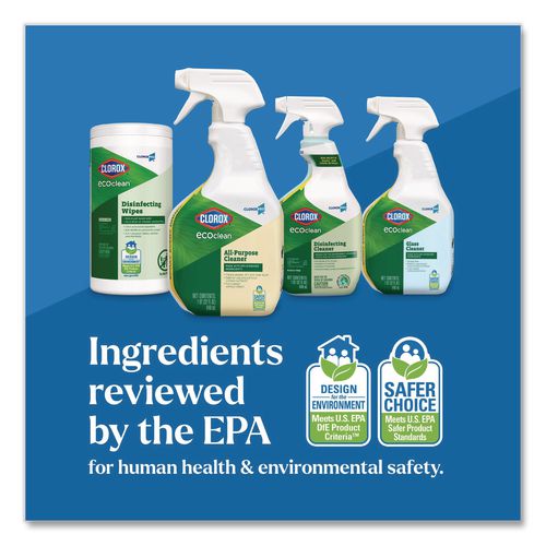 Image of Clorox® 60276 Clorox Pro EcoClean All-Purpose Cleaner, Unscented, 32 oz Spray Bottle, 9/Carton