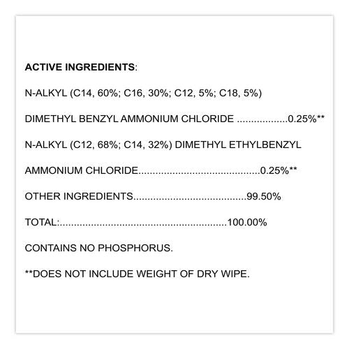 Image of Clorox Healthcare® 31757 VersaSure Cleaner Disinfectant Wipes, 1-Ply, 6.75 x 8, Fragranced, White, 85/Canister, 6 Canisters/Carton