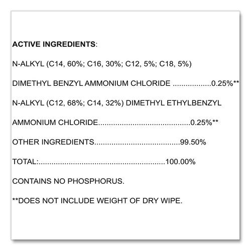 Image of Clorox Healthcare® 31758 VersaSure Cleaner Disinfectant Wipes, 1-Ply, 6 x 5, Fragranced, White, 150/Canister, 6 Canisters/Carton