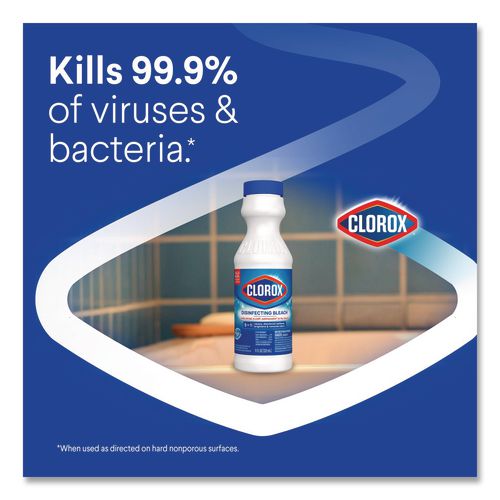 Image of Clorox® 32436 Concentrated Regular Disinfecting Bleach, 11 oz Bottle, 28/Carton
