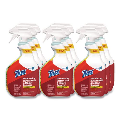 Image of Tilex® 35600 CloroxPro Disinfecting Instant Mold and Mildew Remover, 32 oz Smart Tube Spray, 9/Carton