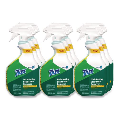Image of Tilex® 35604 CloroxPro Disinfecting Soap Scum Remover Spray, 32 oz Smart Tube Spray, 9/Carton