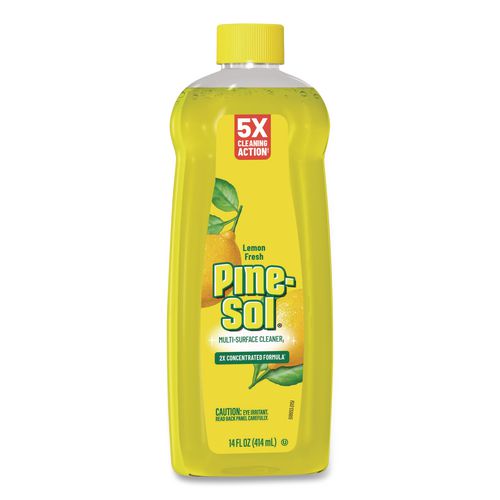 Image of Pine-Sol® 60148CT Multi-Surface Cleaner Concentrated, Lemon Fresh Scent, 14 oz Bottle, 12/Carton