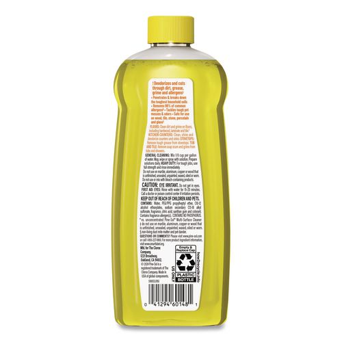 Image of Pine-Sol® 60148CT Multi-Surface Cleaner Concentrated, Lemon Fresh Scent, 14 oz Bottle, 12/Carton