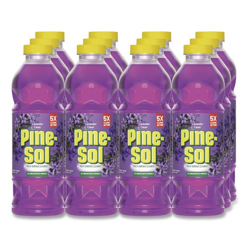 Image of Pine-Sol® 60153CT Multi-Surface Cleaner Concentrated, Lavender Clean, 24 oz Bottle, 12/Carton