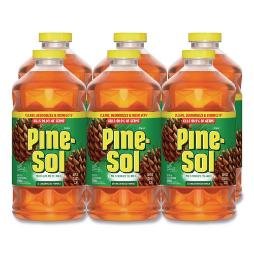 Image of Pine-Sol® 60160CT Multi-Surface Cleaner Disinfectant Concentrated, Pine Scent, 80 oz Bottle, 6/Carton