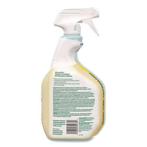 Image of Clorox® 60276 Clorox Pro EcoClean All-Purpose Cleaner, Unscented, 32 oz Spray Bottle, 9/Carton