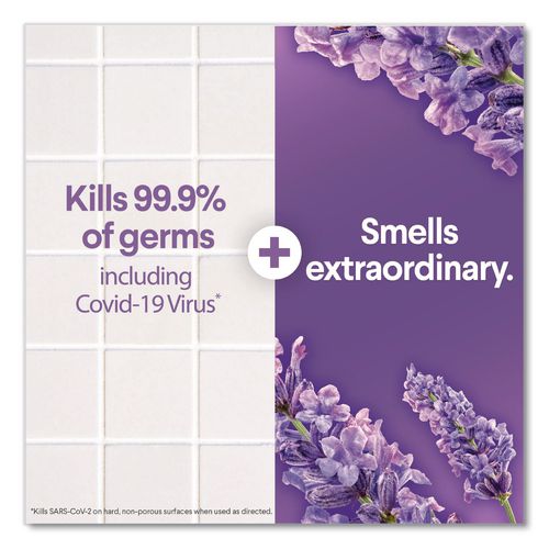 Image of Clorox® 60523CT Scentiva Disinfecting Multi-Surface Cleaner, Bleach Free, Lavender and Jasmine, 32 oz Spray Bottle, 9/Carton