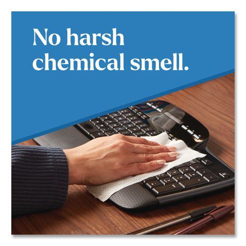 Image of Clorox® 60605 CloroxPro EcoClean Disinfecting Wipes, 1-Ply, 8 x 7, Unscented, White, 75 Count