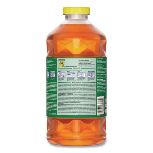 Image of Pine-Sol® 60606CT CloroxPro Multi-Surface Cleaner Disinfectant Concentrated, Original Pine Scent, 80 oz Bottle, 3/Carton