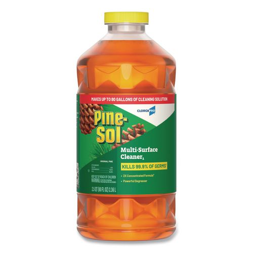 Image of Pine-Sol® 60606EA CloroxPro Multi-Surface Cleaner Disinfectant Concentrated, Original Pine, 80 oz Bottle