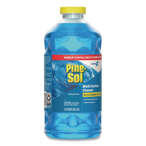 Image of Pine-Sol® 60609CT CloroxPro Multi-Surface Cleaner Concentrated, Sparkling Wave Scent, 80 oz Bottle, 3/Carton