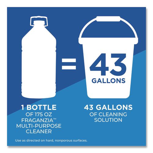 Image of Clorox® 60615CT CloroxPro Fraganzia Multi-Purpose Cleaner, Citrus Blossom Scent, 175 oz Bottle, 3/Carton