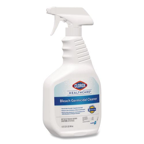 Image of Clorox Healthcare® 68970 Bleach Germicidal Cleaner, 32 Oz Spray Bottle, 6/carton