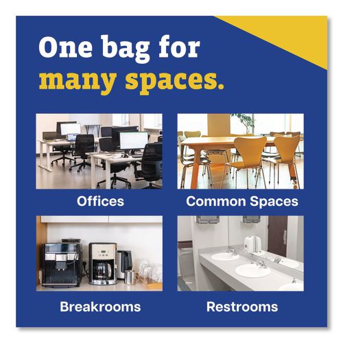 Image of Glad® 70427 CloroxPro ForceFlex Tall Kitchen Drawstring Trash Bags, 13 gal, 23.75 x 24.88, Gray, 100/Box