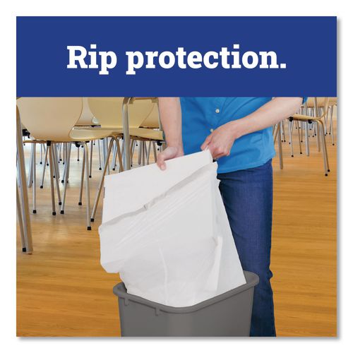 Image of Glad® 78526 CloroxPro ForceFlex Tall Kitchen Drawstring Trash Bags, 13 gal, 24 x 27.38, Gray, 100 Bags/Box, 4 Boxes/Carton