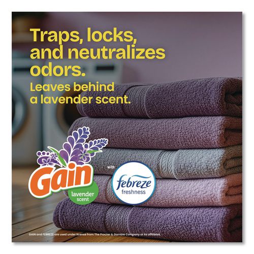 Image of Glad® 78902 ForceFlex Kitchen Drawstring Trash Bags, 13 gal, Gain Lavender with Febreze Freshness, 24 x 27.38, White, 80/Box