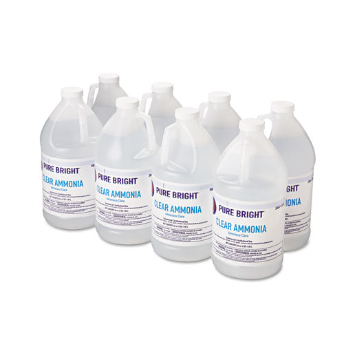 Image of Pure Bright® 19703575033 Clear Ammonia, 64 Oz Bottle, 8/carton