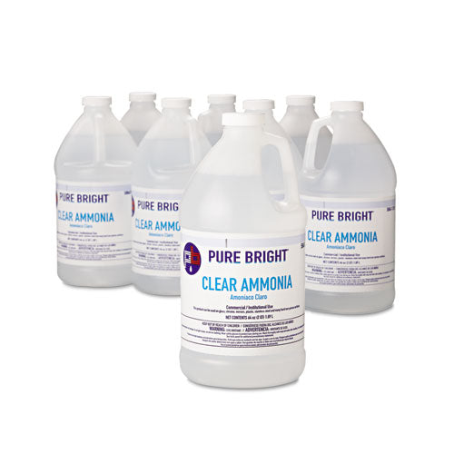 Image of Pure Bright® 19703575033 Clear Ammonia, 64 Oz Bottle, 8/carton