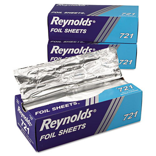 Image of Reynolds Wrap® 000000000000000721 Interfolded Aluminum Foil Sheets, 10.75 x 12, 500/Box, 6 Boxes/Carton