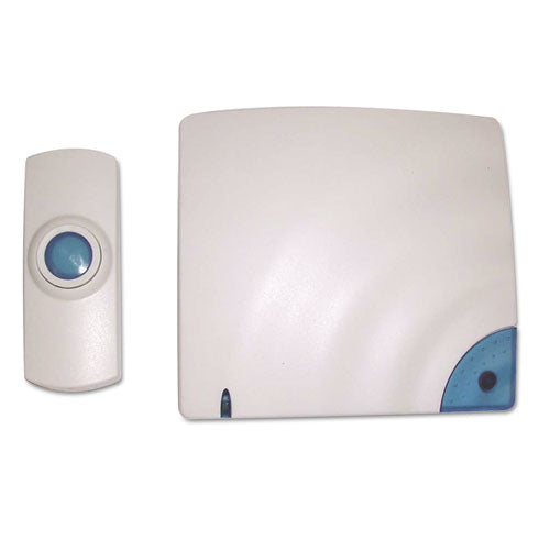 Image of Tatco 57910 Wireless Doorbell, Battery Operated, 1.38 x 0.75 x 3.5, Bone