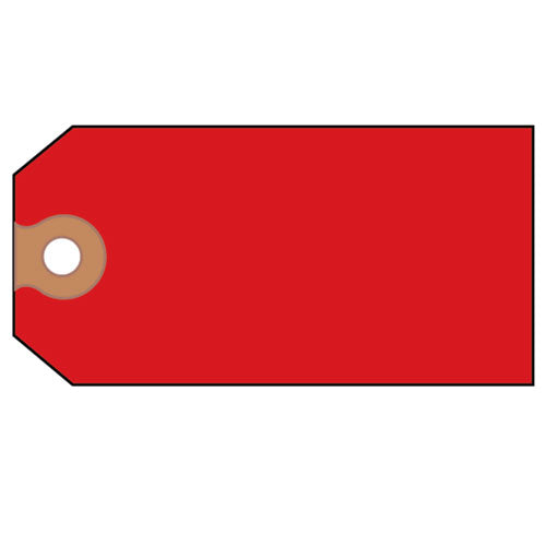 Image of Avery® 12345 Unstrung Shipping Tags, 11.5 pt.Stock, 4.75 x 2.38, Red, 1,000/Box