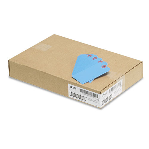 Image of Avery® AVE12355 Unstrung Shipping Tags, 11.5 pt Stock, 4.75 x 2.38, Blue, 1,000/Box