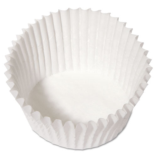 Image of Hoffmaster® 610032 Fluted Bake Cups, 4.5" Diameter x 1.25" h, White, Paper, 500/Pack, 20 Packs/Carton