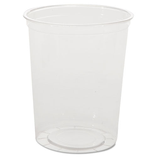 Image of WNA WNA APCTR32 Deli Containers, 32 oz, Clear, Plastic, 50/Pack, 10 Packs/Carton