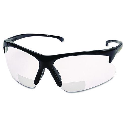 Image of Smith & Wesson® 19891 V60 30-06 RX Safety Eyewear 3011719, 2.5+ Diopter, Black Half Frame, Clear Dual Lens