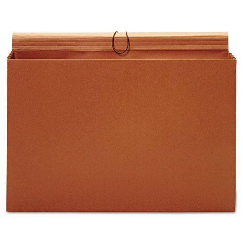 Image of Pendaflex® B1060E Expanding Wallet, 3.5" Expansion, 1 Section, Elastic Cord Closure, Tabloid Size, Brown