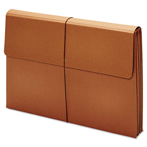 Image of Pendaflex® B1060E Expanding Wallet, 3.5" Expansion, 1 Section, Elastic Cord Closure, Tabloid Size, Brown