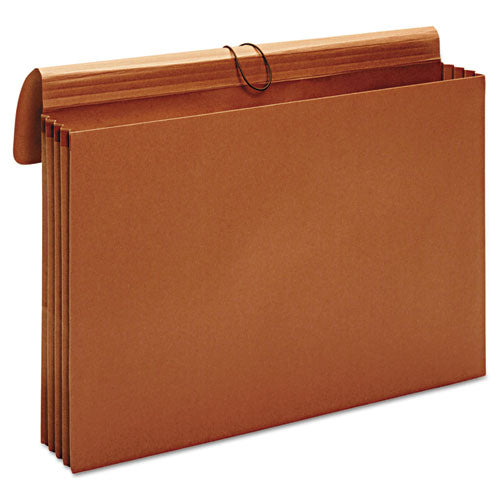 Image of Pendaflex® B1060E Expanding Wallet, 3.5" Expansion, 1 Section, Elastic Cord Closure, Tabloid Size, Brown
