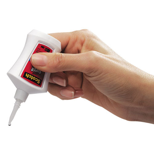 Image of Scotch® AD124 Super Glue With Precision Applicator, 0.14 Oz, Dries Clear