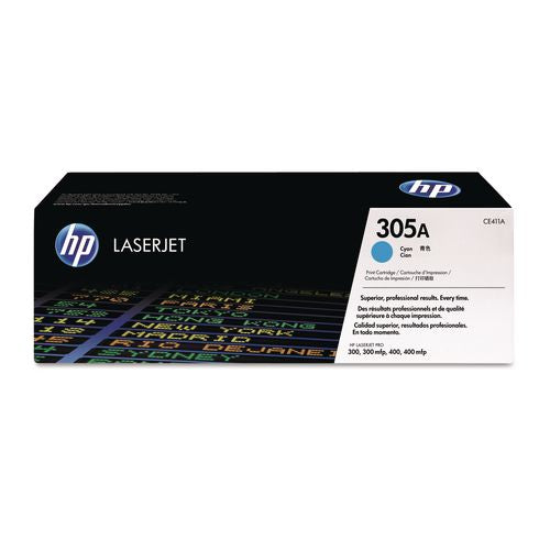 Image of HP CE411A HP 305a, (ce411a) Cyan Original Laserjet Toner Cartridge