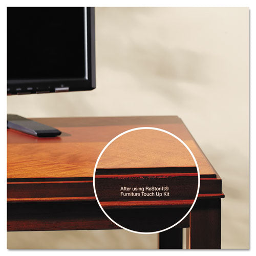 Image of Master Caster® 18000 ReStor-It Furniture Touch-Up Kit with (5) Woodgrain Markers, (3) Filler Sticks, 4.25 x 0.38 x 6.75
