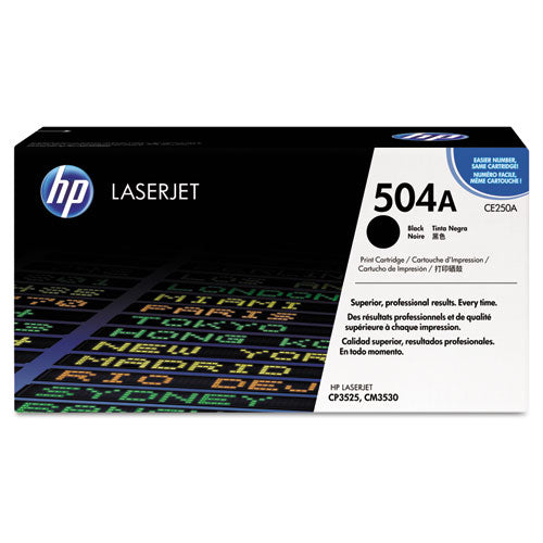 Image of HP CE250A HP 504a, (ce250a) Black Original Laserjet Toner Cartridge