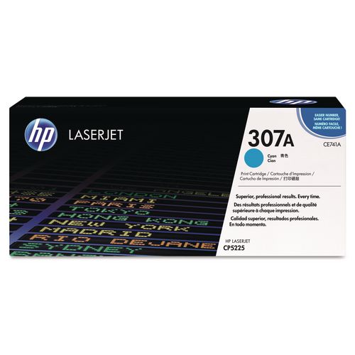 Image of HP CE741A HP 307a, (ce741a) Cyan Original Laserjet Toner Cartridge