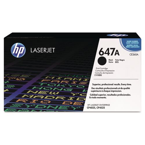 Image of HP CE260A HP 647a, (ce260a) Black Original Laserjet Toner Cartridge