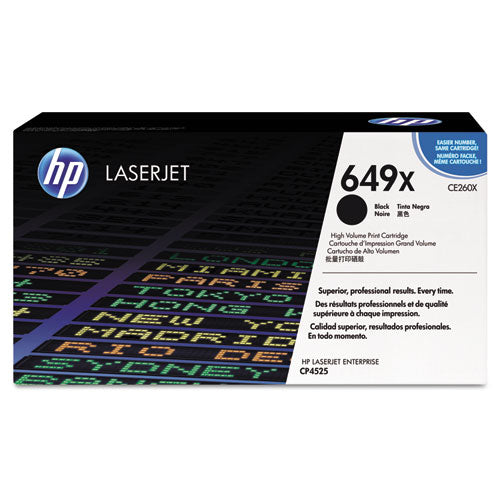 Image of HP CE260X HP 649x, (ce260x) High-Yield Black Original Laserjet Toner Cartridge