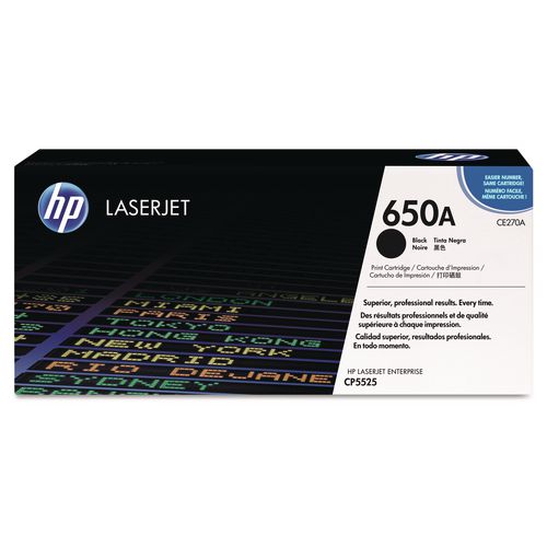 Image of HP CE270A HP 650a, (ce270a) Black Original Laserjet Toner Cartridge