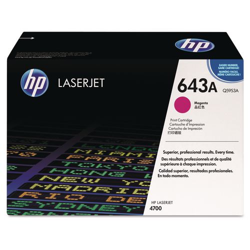 Image of HP Q5953A HP 643a, (q5953a) Magenta Original Laserjet Toner Cartridge