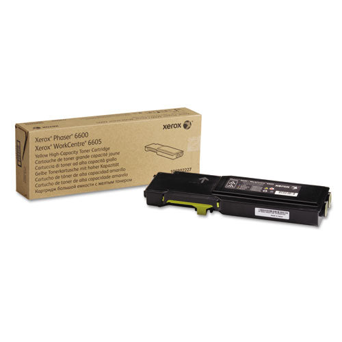 Image of Xerox® 106R02227 106r02227 High-Yield Toner, 6,000 Page-Yield, Yellow