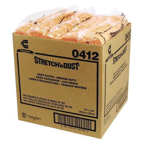 Image of Chix® 0412 Stretch 'n Dust Cloths, 11.63 x 24, Yellow, 40 Cloths/Pack, 10 Packs/Carton