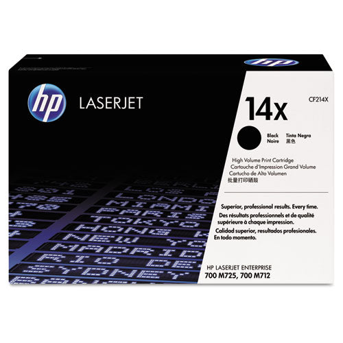 Image of HP CF214X HP 14x, (cf214x) High-Yield Black Original Laserjet Toner Cartridge