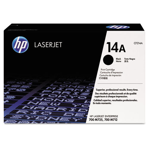 Image of HP CF214A HP 14a, (cf214a) Black Original Laserjet Toner Cartridge