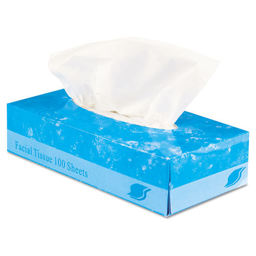 Image of GEN GENFACIAL30100B Boxed Facial Tissue, 2-Ply, White, 100 Sheets/Box, 30 Boxes/Carton