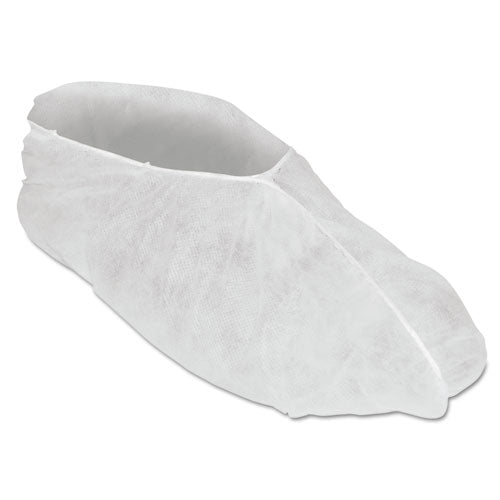 Image of KleenGuard 36885 A20 Breathable Particle Protection Shoe Covers, One Size Fits All, White, 300/Carton