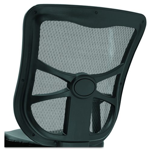 Image of Alera® Alera Elusion Series Mesh Mid-Back Multifunction Chair, Supports Up To 275 Lb, 17.7" To 21.4" Seat Height, Black