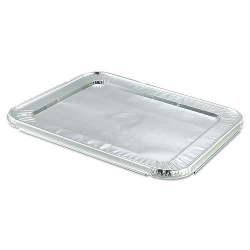 Image of HFA® 2049-00-100 Steam Pan Foil Lids, Fits Half-Size Pan, 25 Gauge, 12.81 x 10.44, 100/Carton